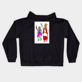 Punjabi couple Kids Hoodie